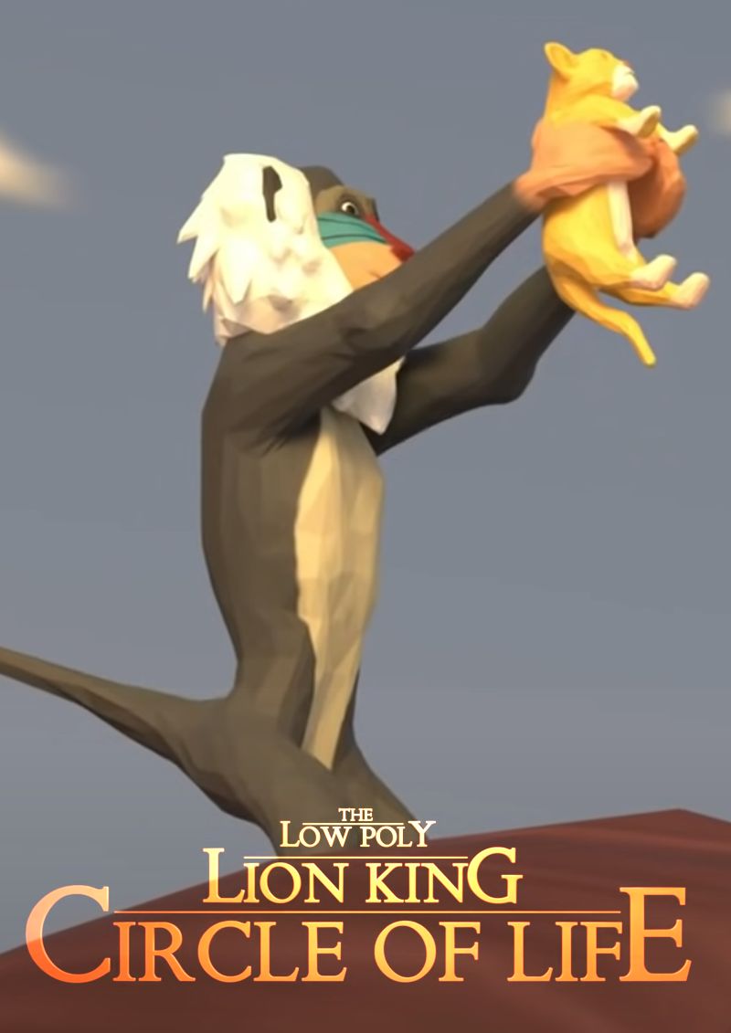 Low-poly Lion King